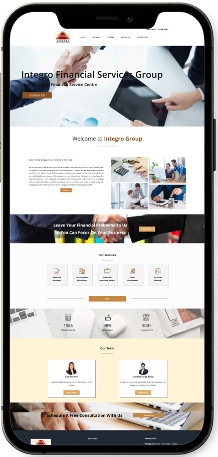 jpress portfolio integro mobile