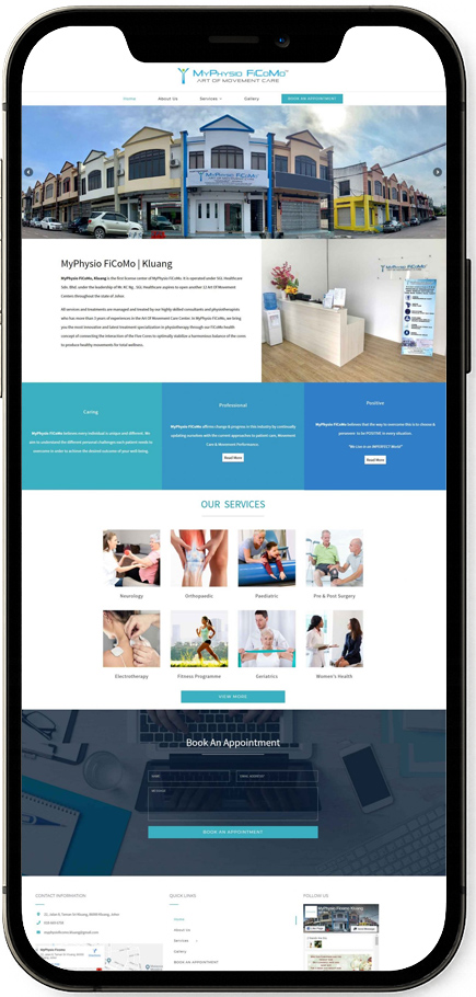 jpress portfolio myphysio mobile