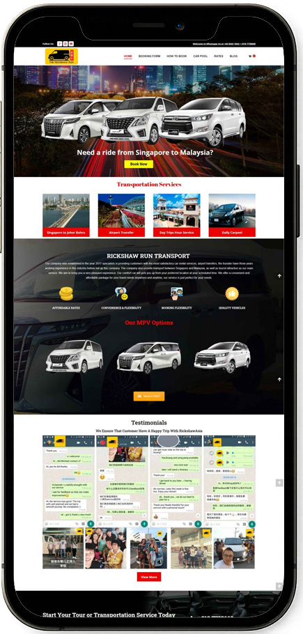 jpress portfolio transportation mobile