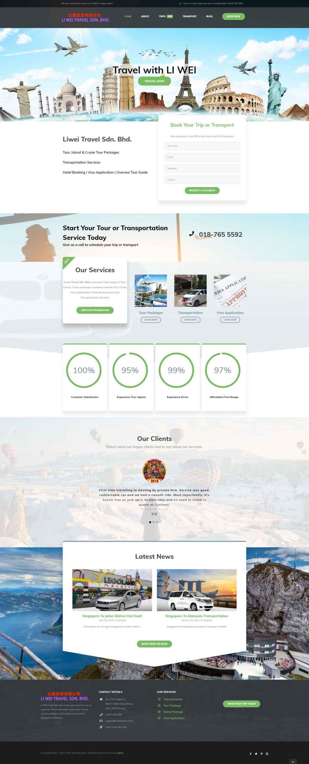 jpress portfolio liwei travel all scale