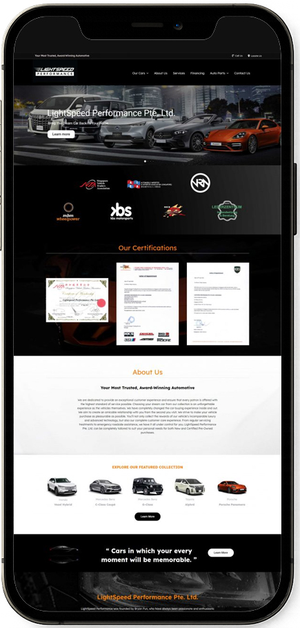 jpress portfolio light speed performance mobile