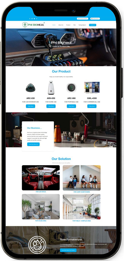 jpress portfolio phi bioheal mobile