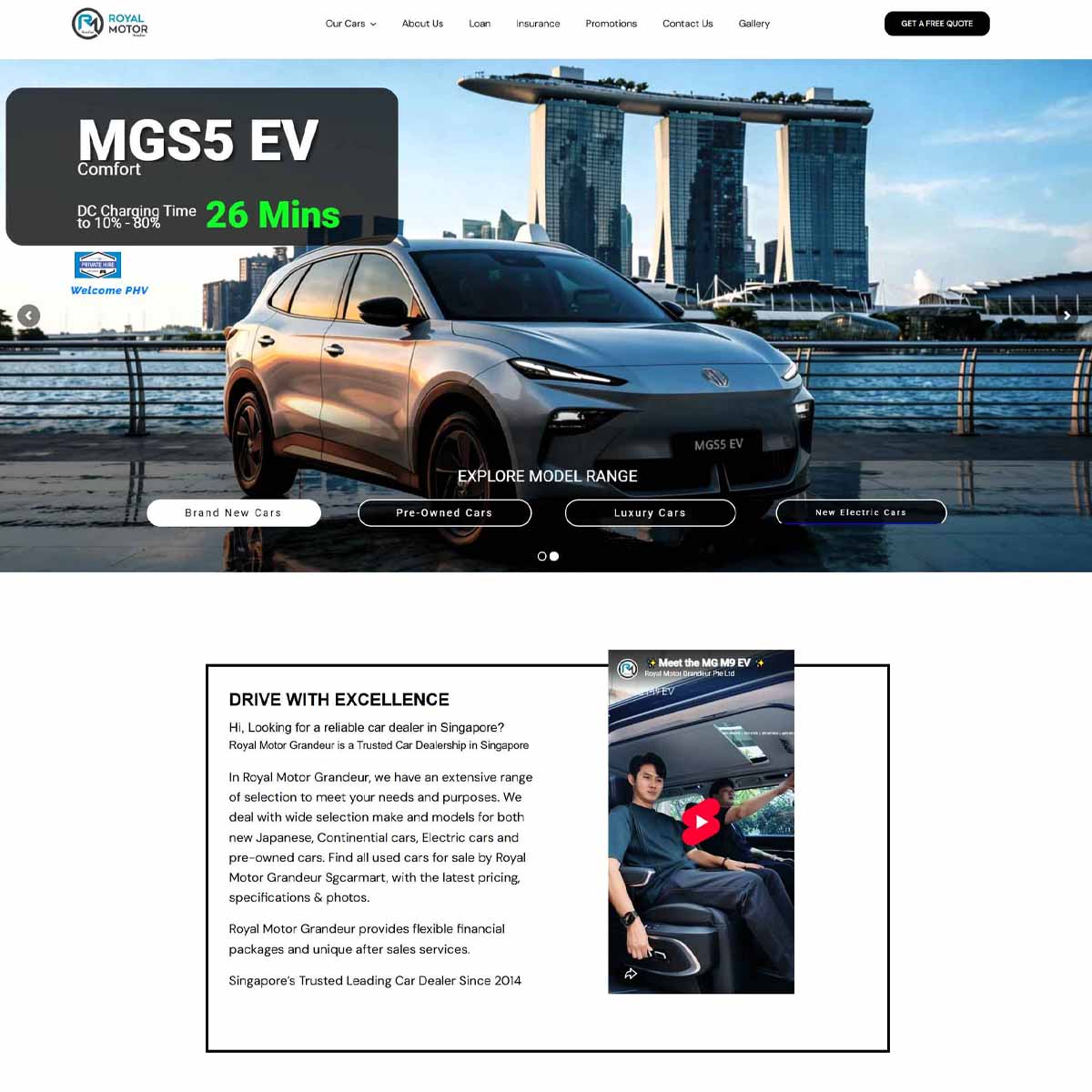 jpress portfolio royal motor preview