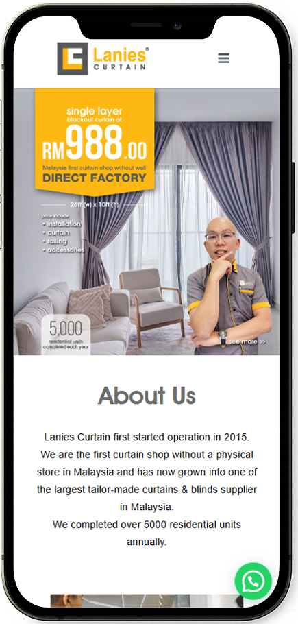 jpress portfolio lanies mobile