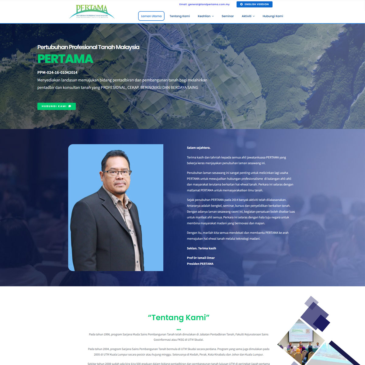 Jpress Portfolio Landpertama screen