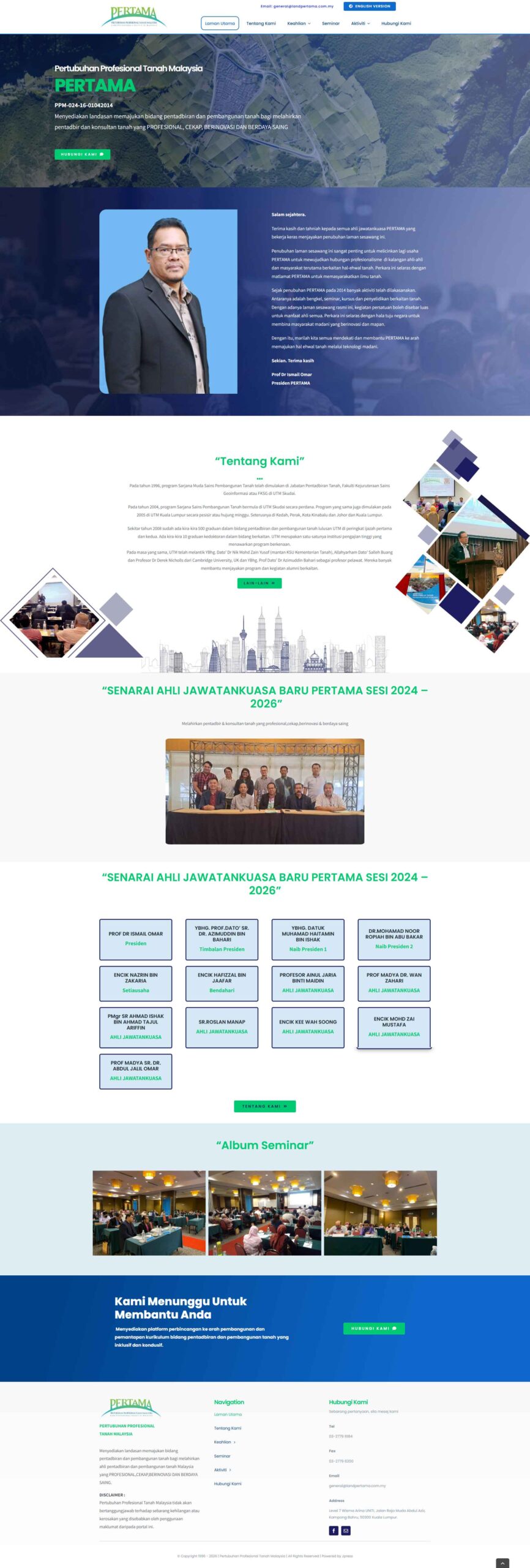 JPress Portfolio Landpertama Full Page Screen