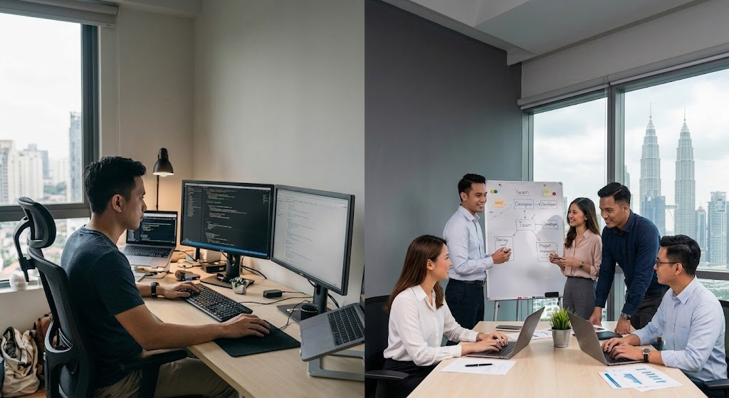 freelancer vs web design company