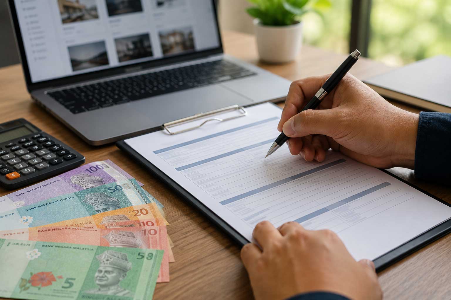 Business owner applying for the SME Digitalisation Grant Malaysia to fund a website project