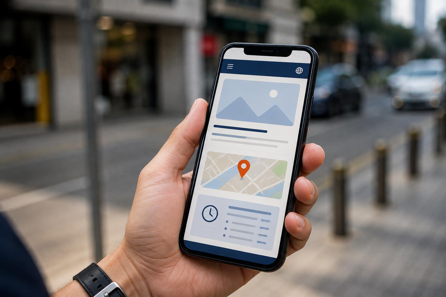 CIQ business website mobile search cross border visitor